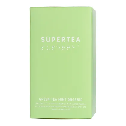 Zdjęcie Teministeriet - Supertea Green Tea Mint Organic - Herbata 20 Torebek TEMINISTERIET