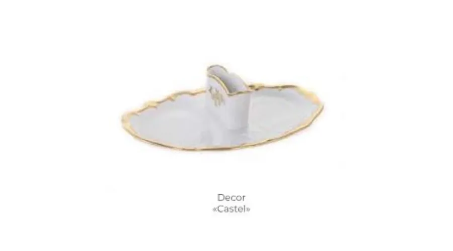 obrazek 1 Porcelanowa podstawka pod pieprzniczkę i solniczkę