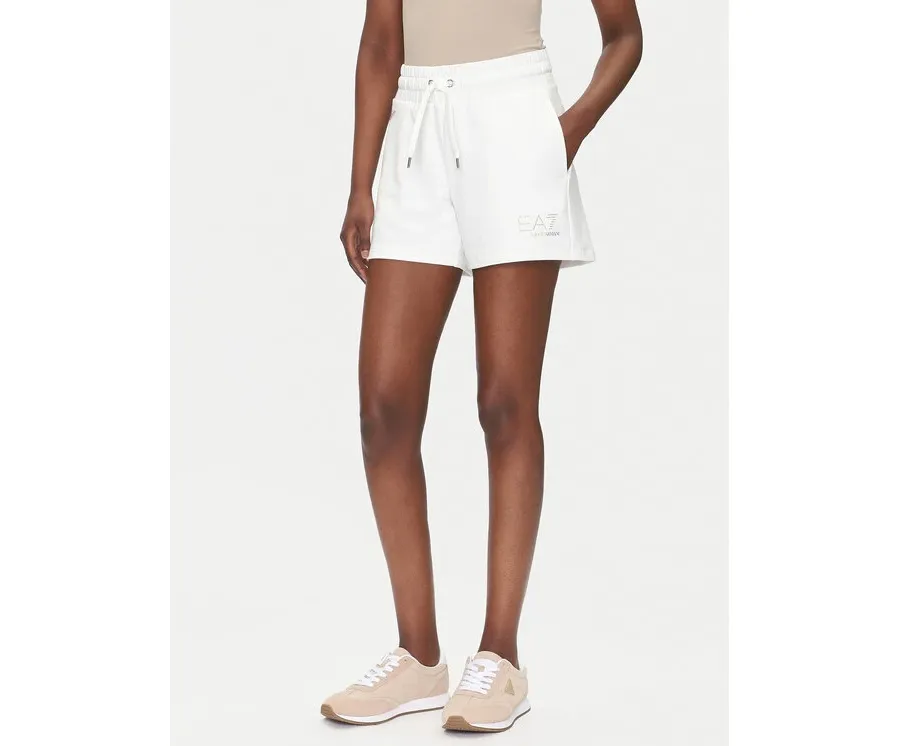 obrazek 1 EA7 Emporio Armani Szorty sportowe 7W000269 AF12482 U0005 Biały Regular Fit