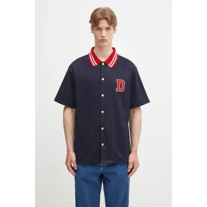 Zdjęcie Drôle de Monsieur koszula La Chemise Drule Sport męska kolor granatowy relaxed G-SH221-PL160-NY