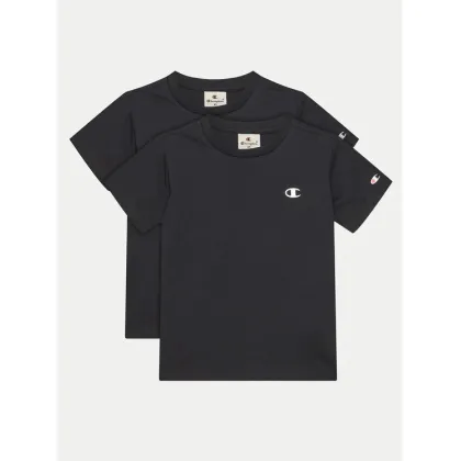 Zdjęcie Champion Komplet 2 t-shirtów 306581 Czarny Regular Fit
