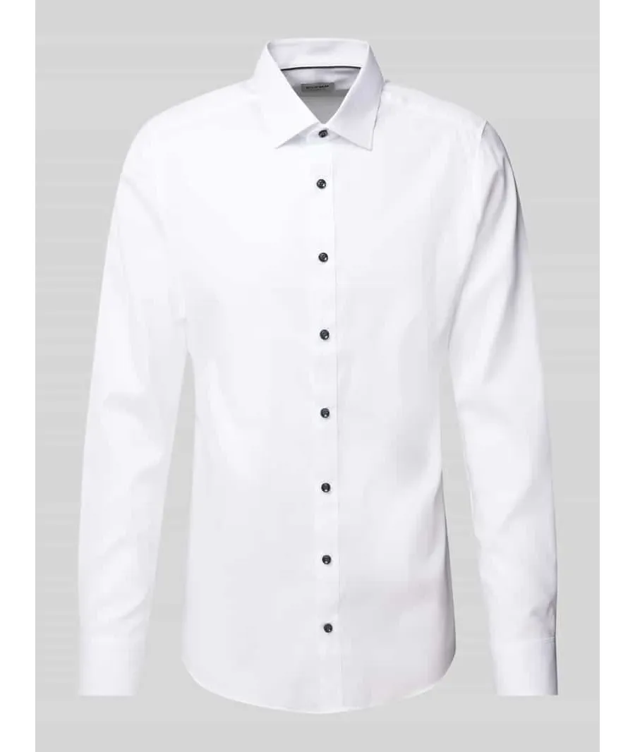 obrazek 1 Koszula biznesowa o kroju slim fit z kołnierzykiem typu kent