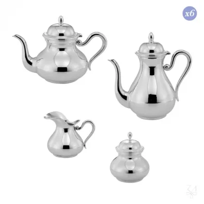 Picture Elegant silver coffee set for 6 people – Zaramella Argenti