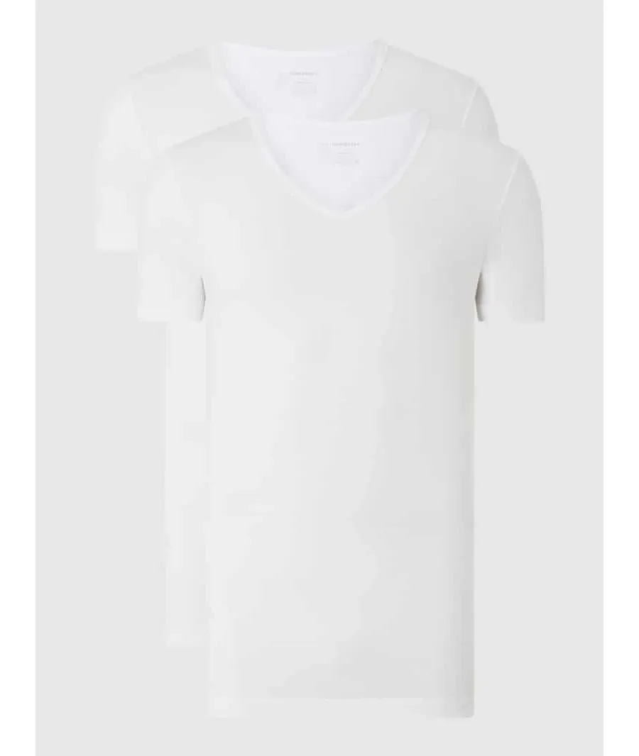 obrazek 1 T-shirt ze streczem w zestawie 2 szt.