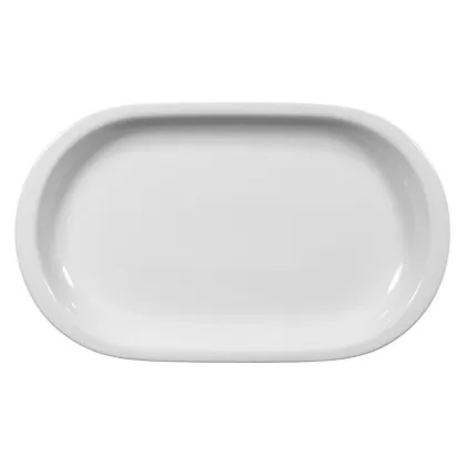 Zdjęcie Porcelanowy biały owalny półmisek w stylu nowoczesnym - Seltmann Weiden