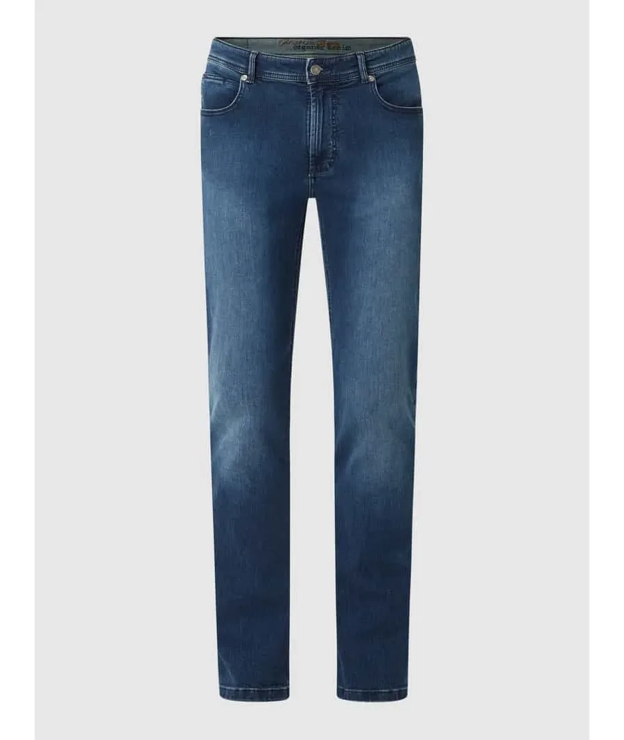obrazek 1 Jeansy o kroju straight fit z detalem z logo