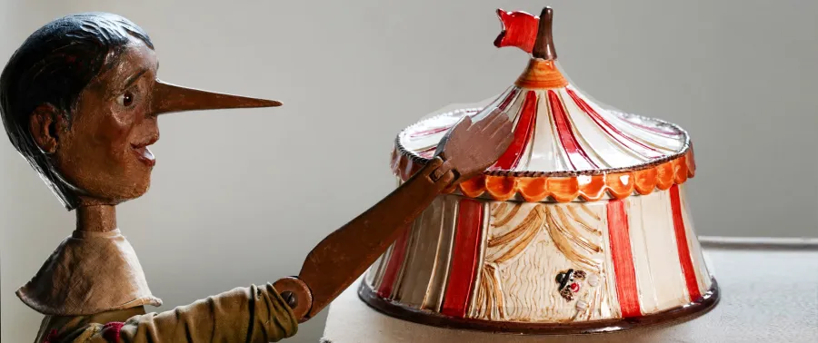 obrazek 2 Luksusowy słoik ceramiczny złoty klaun - Virginia Casa