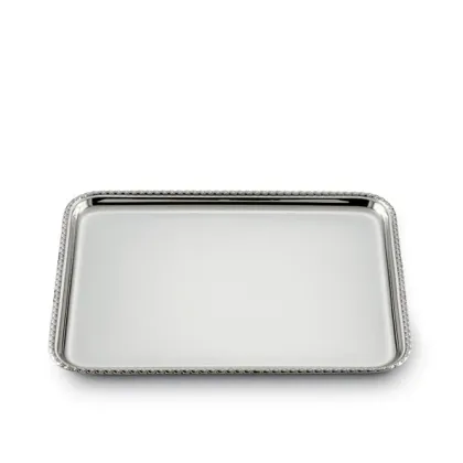 Zdjęcie Srebrna taca ze zdobieniami