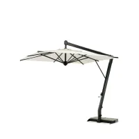 Picture Salento square umbrella made of graphite aluminum for the garden or terrace