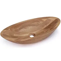 Picture Elite washbasin 60 cm ORION, oak, glossy, natural varnish