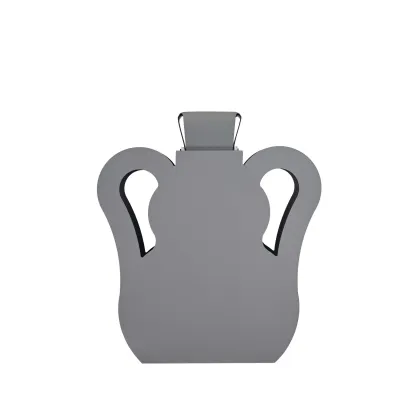 Zdjęcie Unikalny szary skórzany wazon Otto 9x40xH45 cm