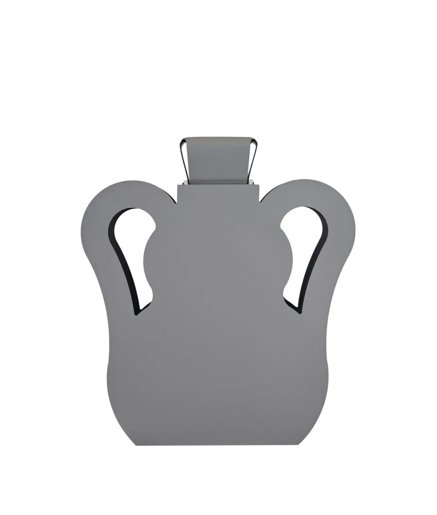 obrazek 1 Unikalny szary skórzany wazon Otto 9x40xH45 cm