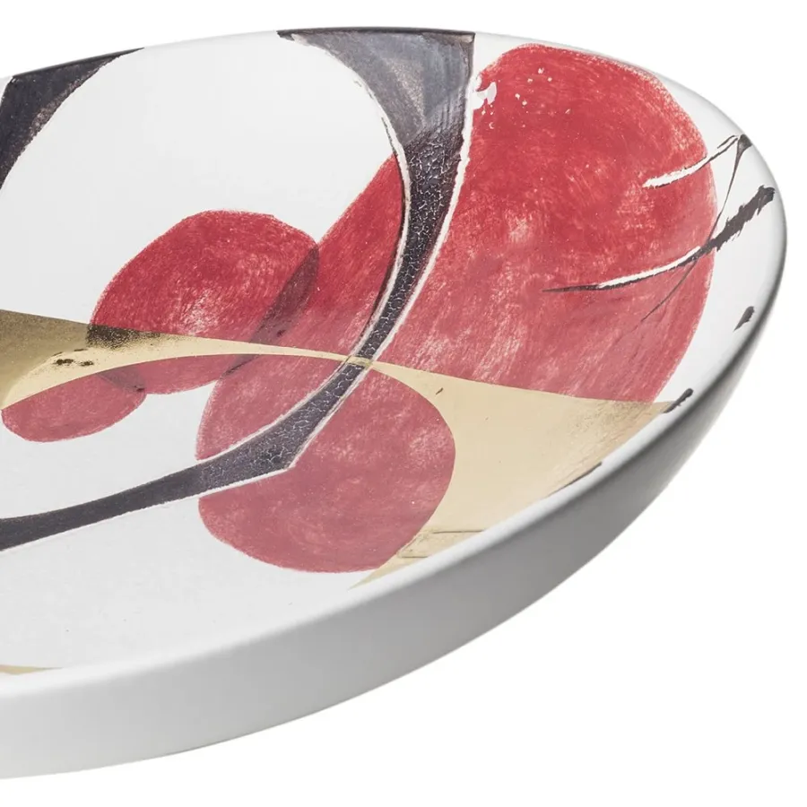 obrazek 5 Centralny element z ręcznie malowanej ceramiki  H.9xL.40xP.40 cm