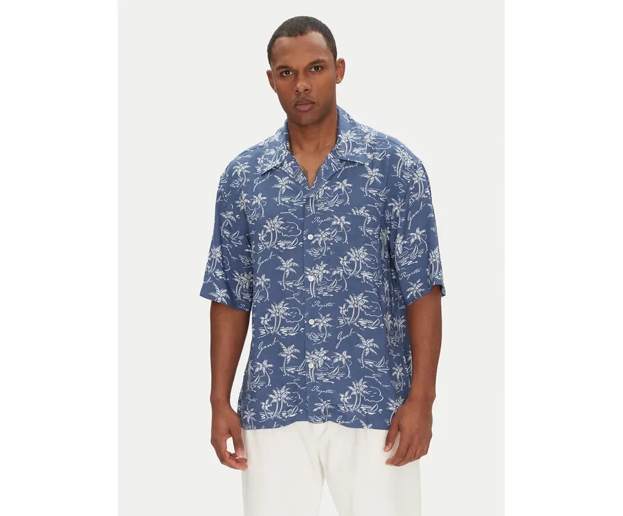 obrazek 1 Gant Koszula Island Print 3250071 Niebieski Relaxed Fit