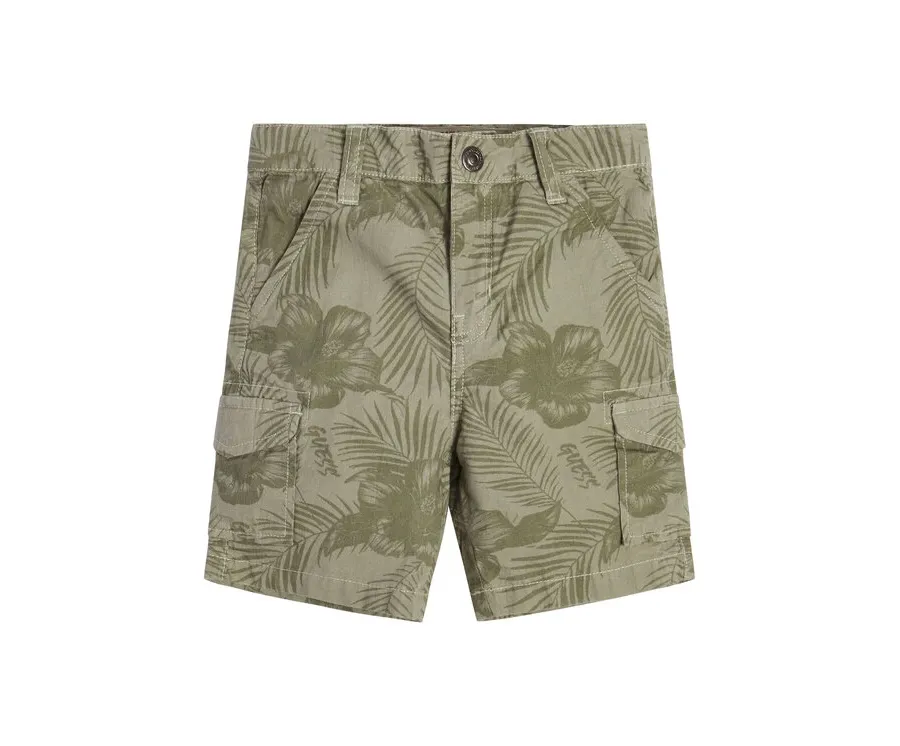 obrazek 1 Guess Szorty materiałowe N3GD12 WFCB0 Zielony Regular Fit