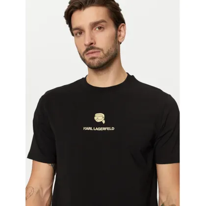 Zdjęcie KARL LAGERFELD T-Shirt 755461 551235 Czarny Regular Fit