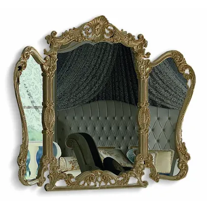 Zdjęcie Klasyczne duże lustro z elementami bocznymi