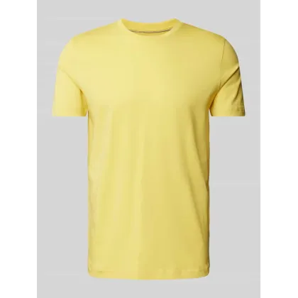 Zdjęcie T-shirt z prążkowanym okrągłym dekoltem