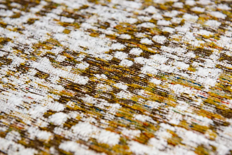 picture 3 Elegant brown-yellow checkered carpet - CITRINE LOAD 8892