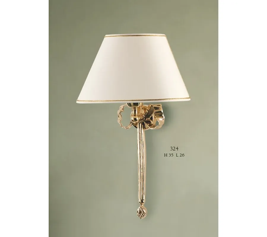 obrazek 1 Stylowa lampa ścienna z kokardą 27×34 - Il Paralume Marina