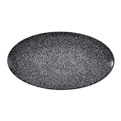 Zdjęcie Owalny półmisek 33x18 cm zdobiony czarnym ornamentem – Seltmann Weiden
