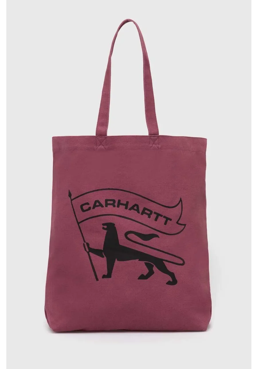 obrazek 1 Carhartt WIP torebka bawełniana Stamp Tote kolor różowy I033629.2B0XX