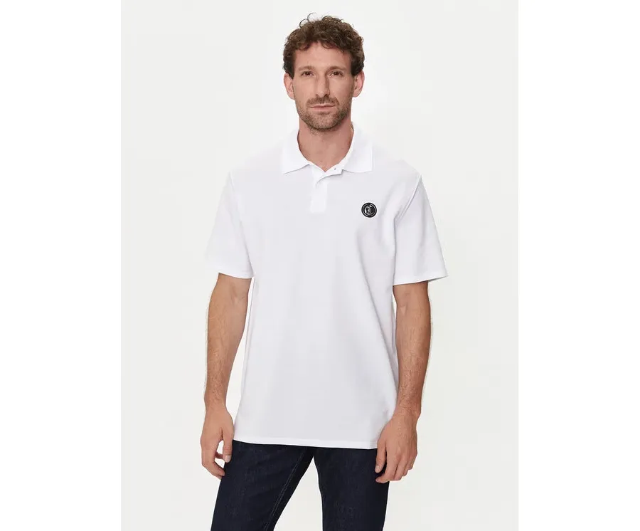 obrazek 1 Just Cavalli Polo 76OAGG23 Biały Regular Fit