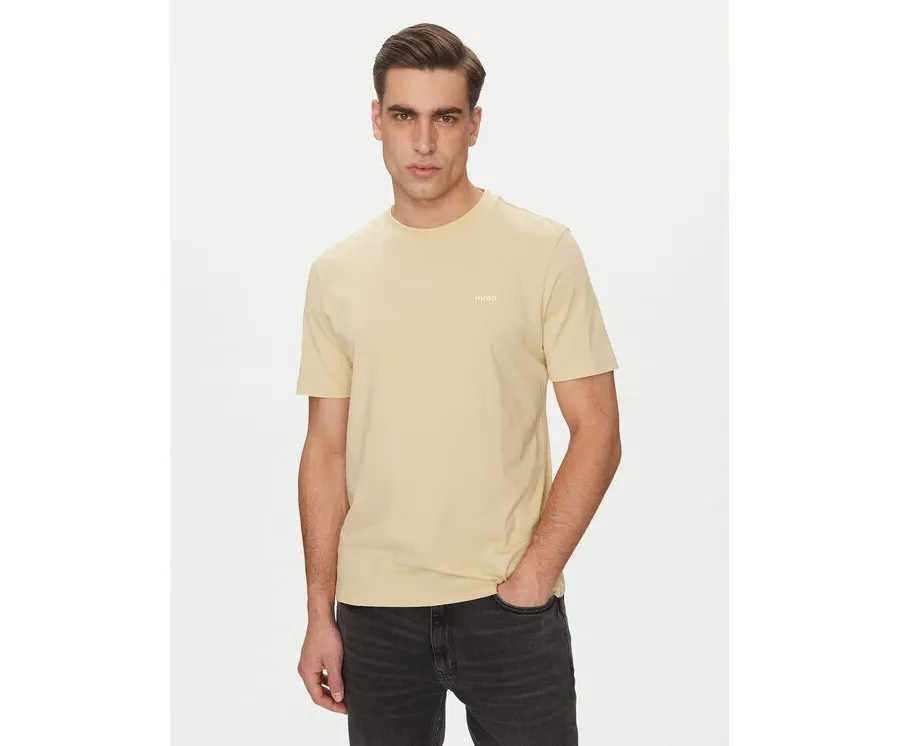 obrazek 1 HUGO T-Shirt Dero222 50466158 Beżowy Regular Fit