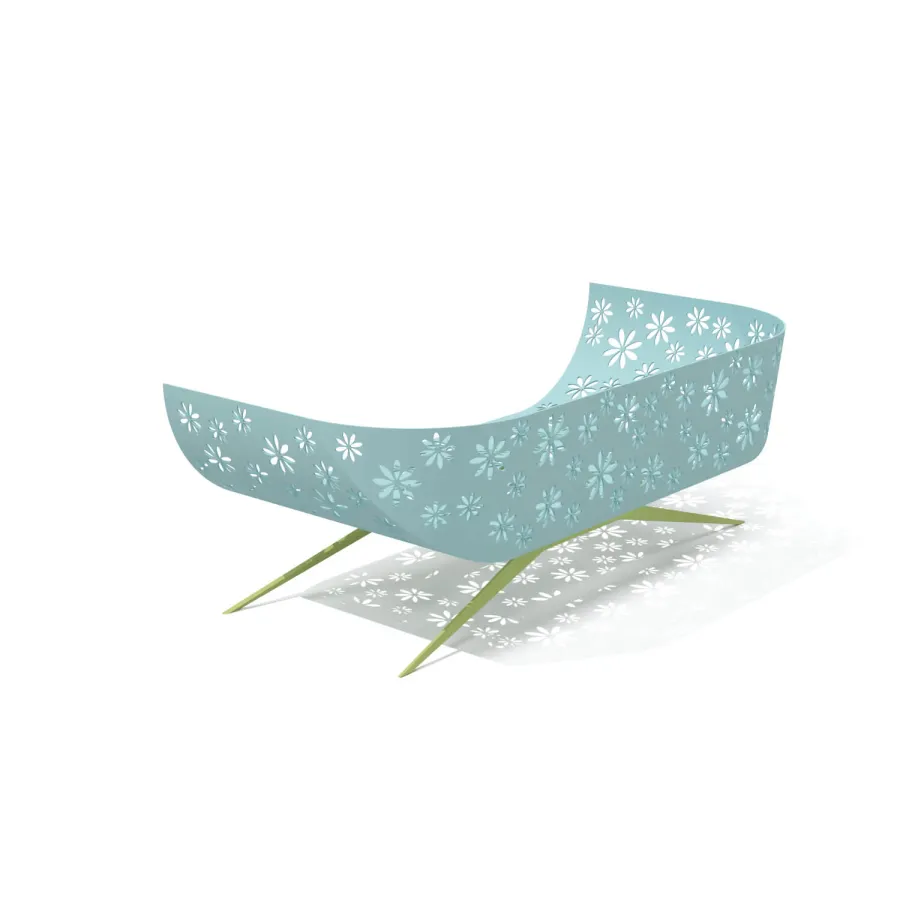 obrazek 4 Portugalska dwuosobowa sofa ogrodowa z malowanego proszkowo aluminium