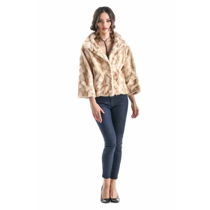 Picture Stylish short mink fur coat - A&A Vesa