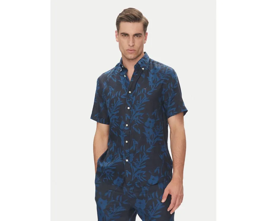 obrazek 1 Tommy Hilfiger Koszula Tropical MW0MW38586 Granatowy Regular Fit