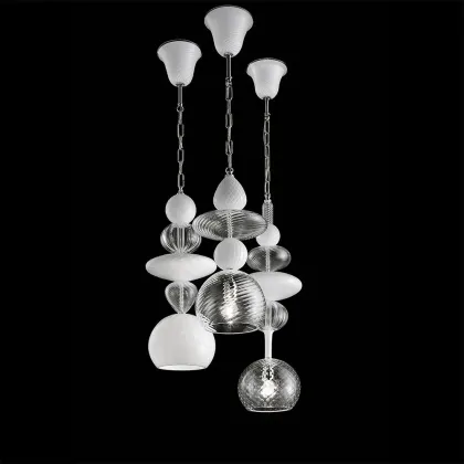 Zdjęcie Lampa podwieszana Moon Light z weneckiego szkła iMuranesi