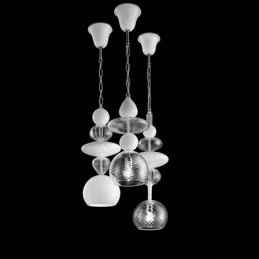 obrazek 1 Lampa podwieszana Moon Light z weneckiego szkła iMuranesi