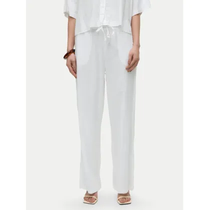Zdjęcie Vero Moda Spodnie materiałowe Linn 10305091 Biały Loose Fit