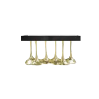 Picture Elegant black lacquered console - Karpa