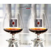 Picture Cognac glasses with amber and filigree in Victorian style