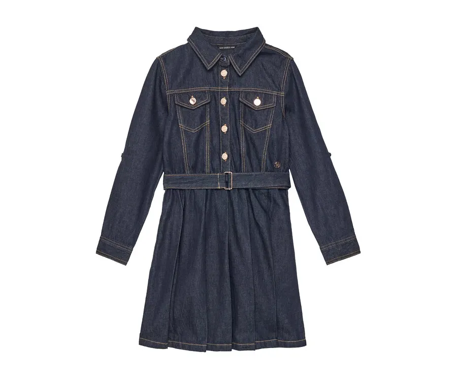 obrazek 1 Guess Sukienka jeansowa J5YK12 D4EU0 Granatowy Regular Fit