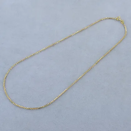 Zdjęcie Ponadczasowy łańcuszek wykonany z żółtego złota (40 cm)