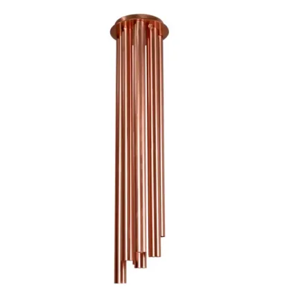 Zdjęcie Długa lampa sufitowa z mosiądzu - portugalski produkt