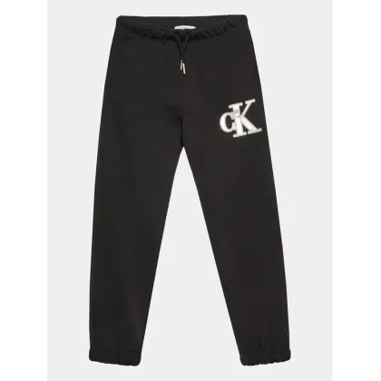Zdjęcie Calvin Klein Jeans Spodnie dresowe Metallic IG0IG02287 Czarny Regular Fit