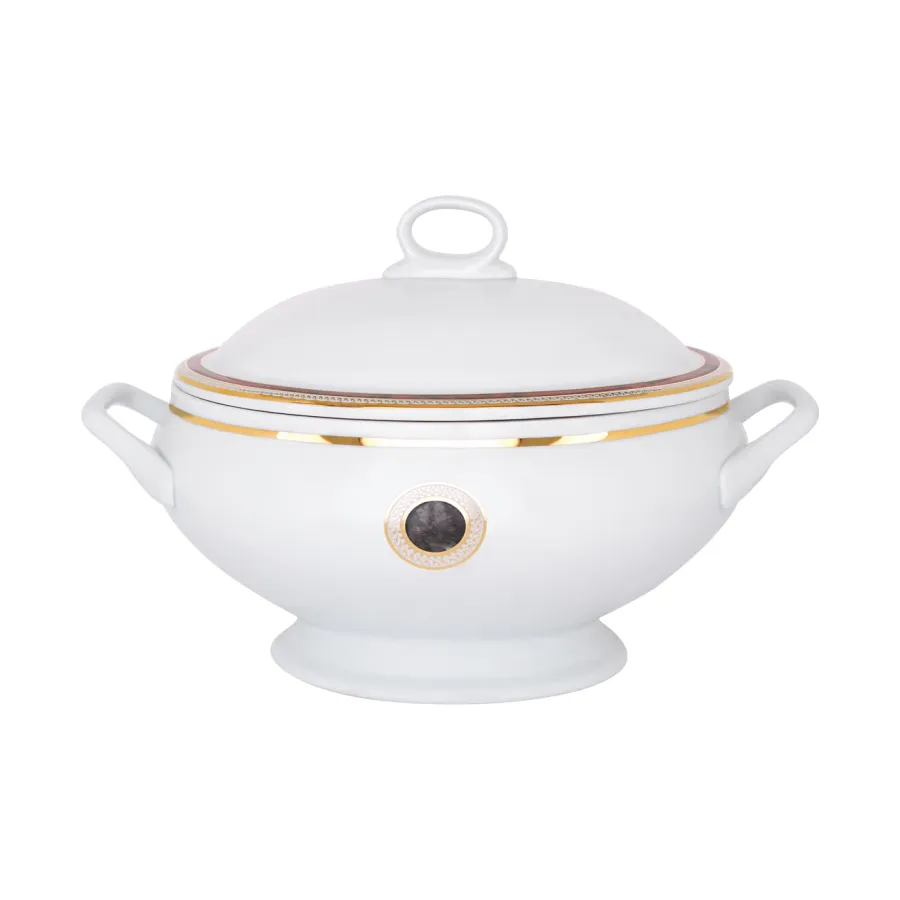 obrazek 1 Zjawiskowa porcelanowa waza do zupy z kolekcji Detail - Porcel