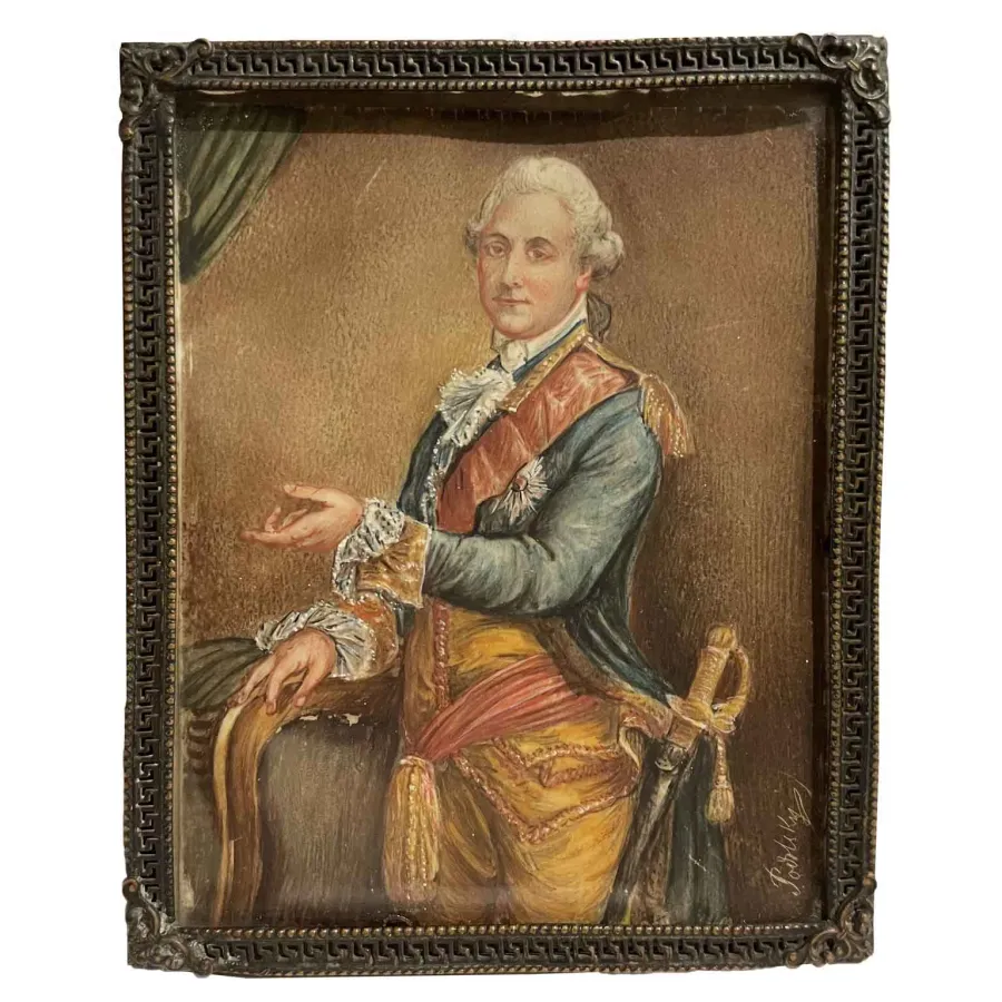 obrazek 1 Portret artysty z XIX wieku Stanisława Augusta Poniatowskiego, króla Polski