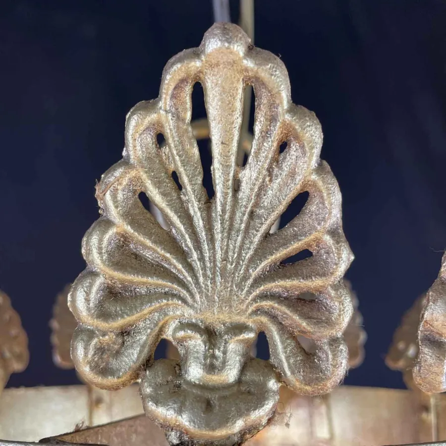 obrazek 6 Duży żyrandol empire z pozłacanego żelaza i kryształu z XVIII wieku