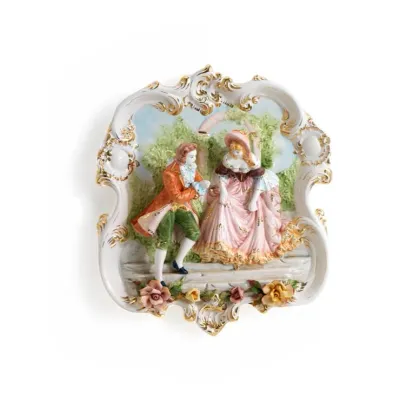Picture Stylish ceramic panel in baroque style - Ceramiche ML