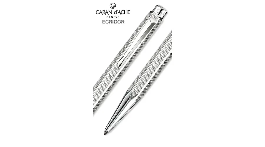 picture 1 Ecridor Rollerball Pen Retro Silver-plated & rhodium-coated