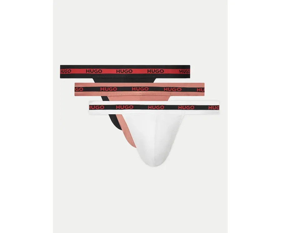 obrazek 1 HUGO Komplet 3 par slipów Jock Strap 50532616 Kolorowy