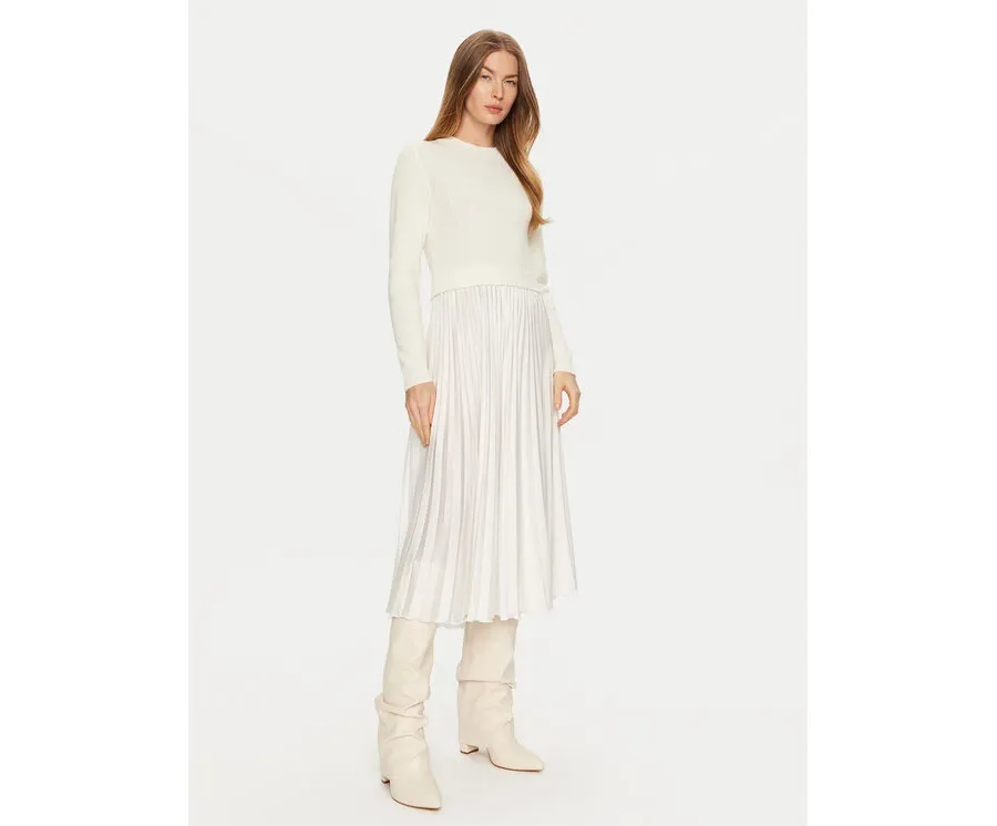 obrazek 1 ViCOLO Sukienka codzienna 77090S Biały Regular Fit