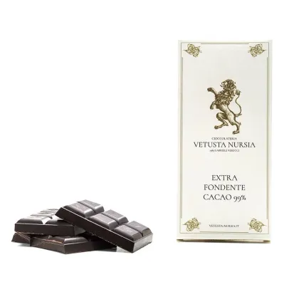 Zdjęcie Włoska tabliczka czekolady kakaowej 99%, bez cukru, 100g
