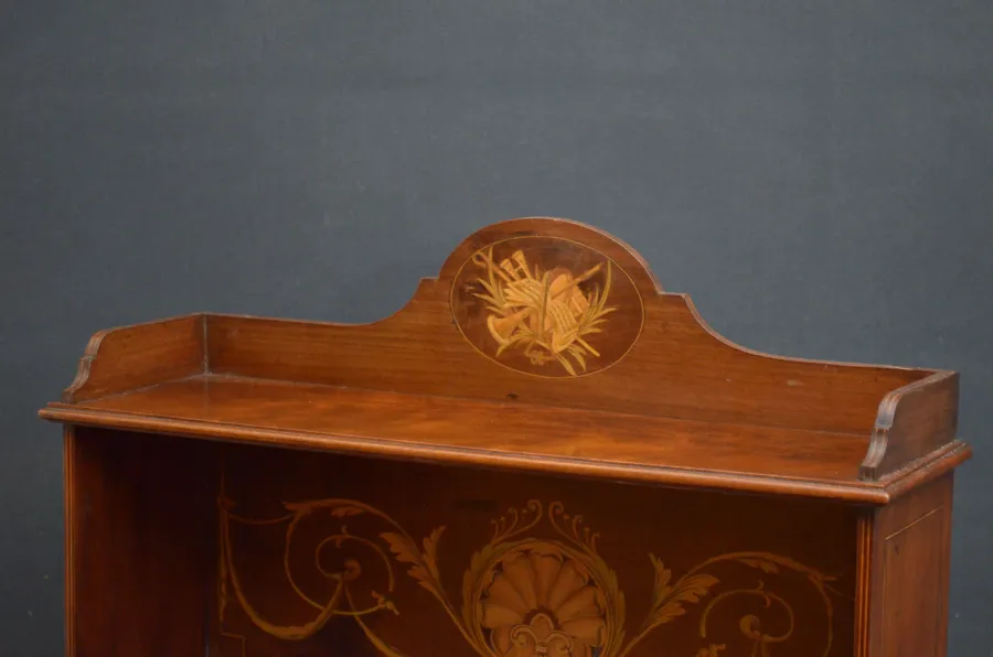obrazek 8 Mahoniowy antyk w stylu edwardiańskim - regał na książki