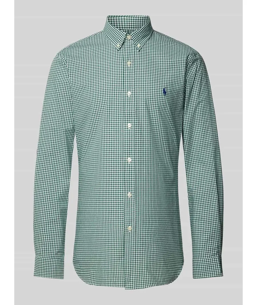 obrazek 1 Koszula casualowa o kroju slim fit z kołnierzykiem typu button down